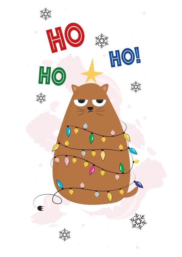 Animals Flake Christmas Card 46436 created by daminidesigns