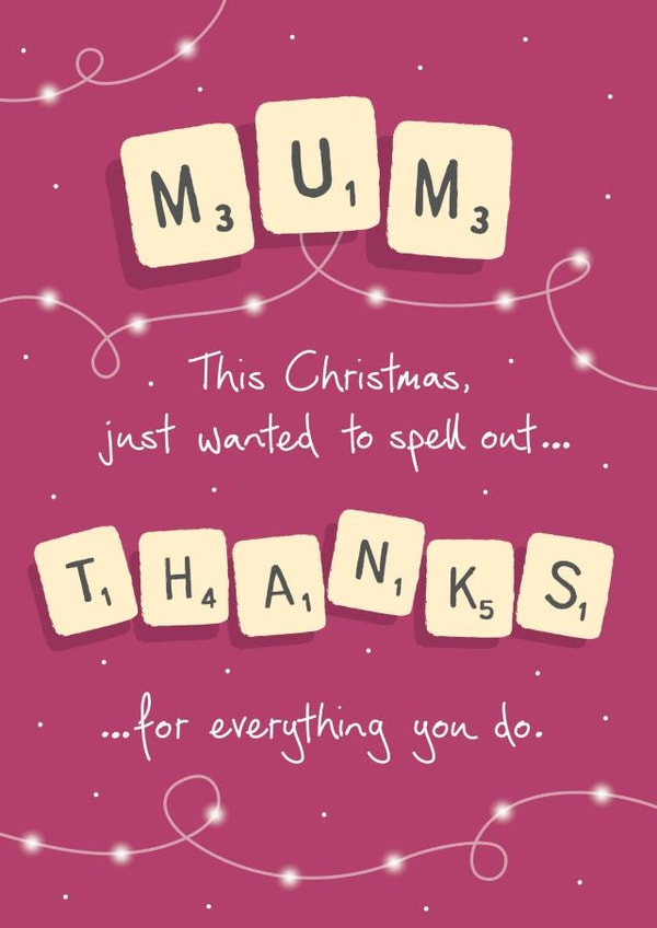 spell out Christmas Card 41531 created by NEEDL designs