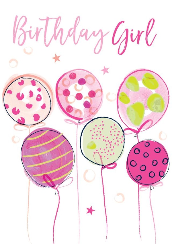 Classic Birthday Card - For Her - Birthday Girl created by Katie Phythian Design