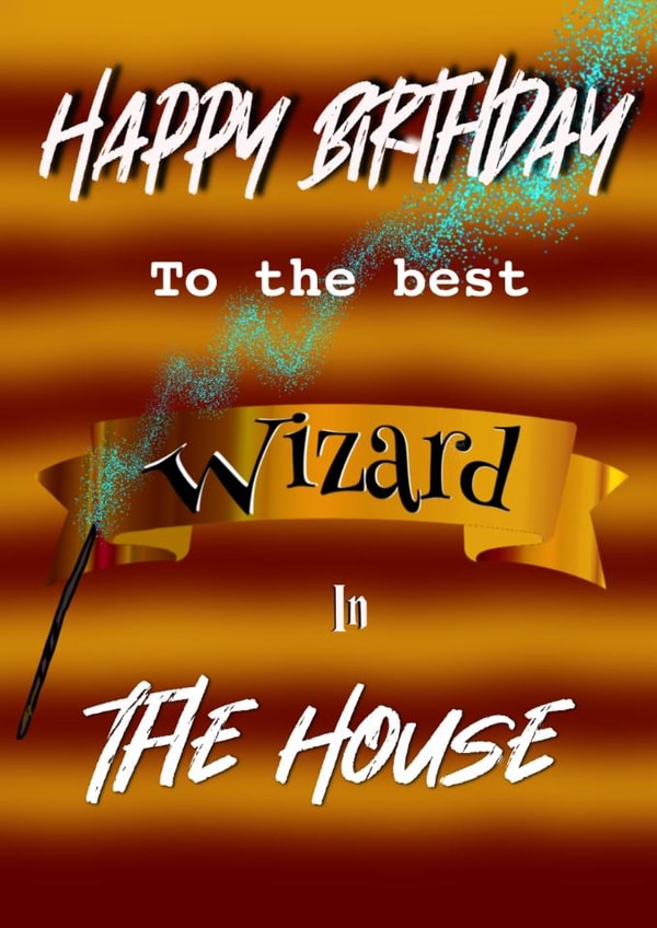 Wizard Wand Birthday Card 15438 created by Kerrylovescards