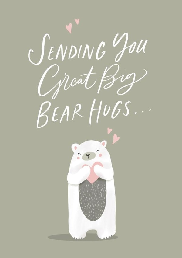bear hug Love & Friendship Card 45713 created by Nicky Laatz