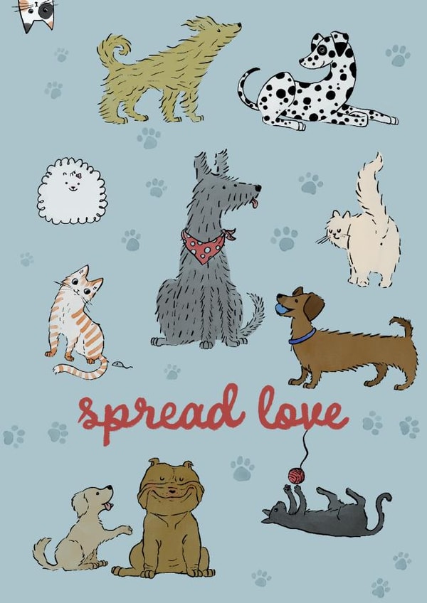 Spread Love Dogs created by Teresa Kendel
