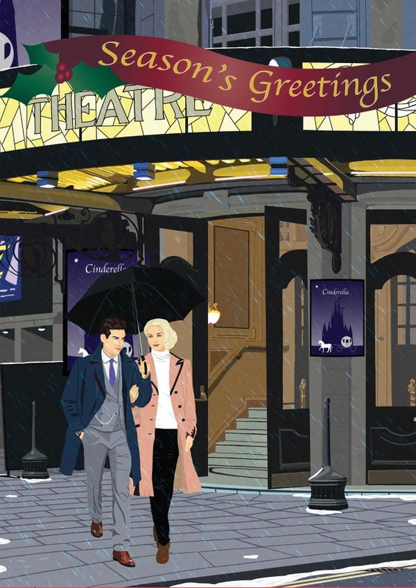 Snow Theatre Christmas Card 46462 created by Wayne Brant Images