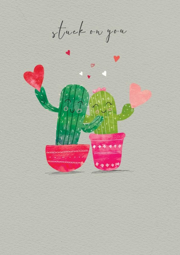 cactus pot Valentines Day Card 19190 created by cory reid