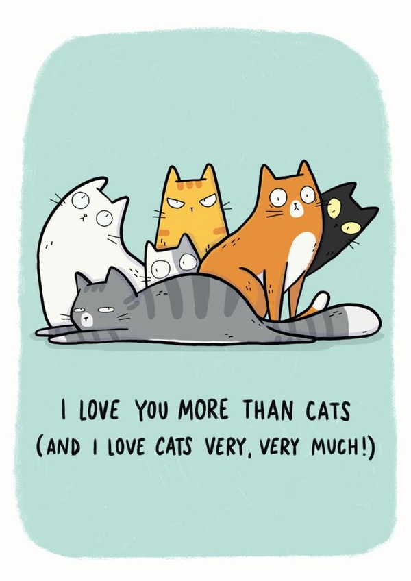 cats i love you Valentines Day Card 40409 created by Camille Medina