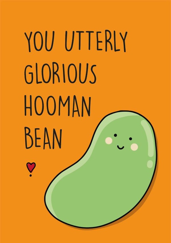 bean utterly Love & Friendship Card 20998 created by Janina Vigurs