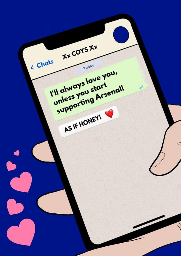 Football hearts Humour Card 43590 created by Elgo Designs