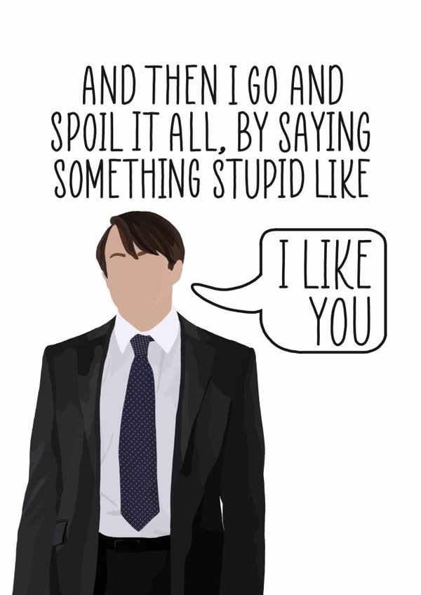 peep show filmtv Valentines Day Card 43001 created by lornsdoodles