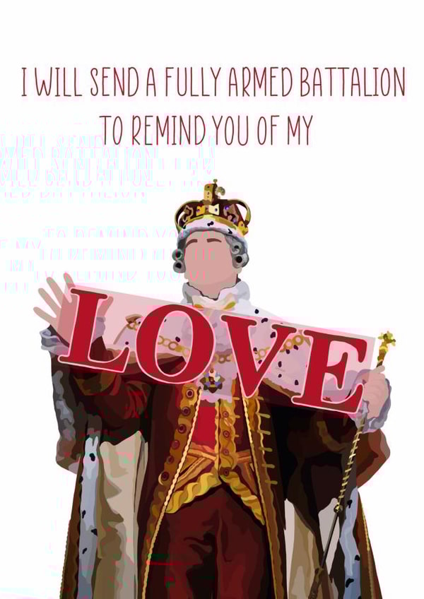 Hamilton Musical Valentines Day Card 43002 created by lornsdoodles