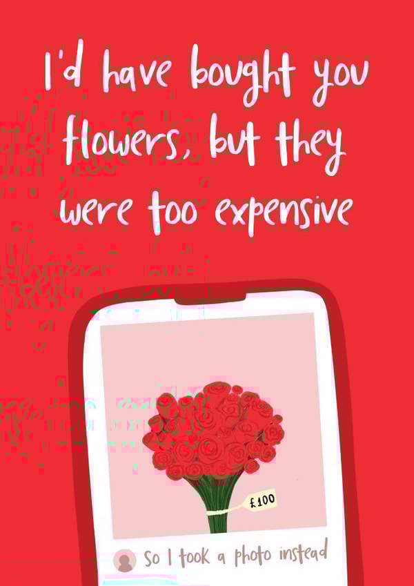 roses flowers Valentines Day Card 46340 created by @tikkled.pink