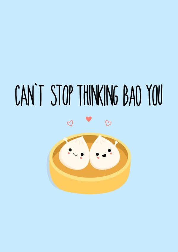 bao baozi Valentines Day Card 1789 created by Kamiya Chirodian