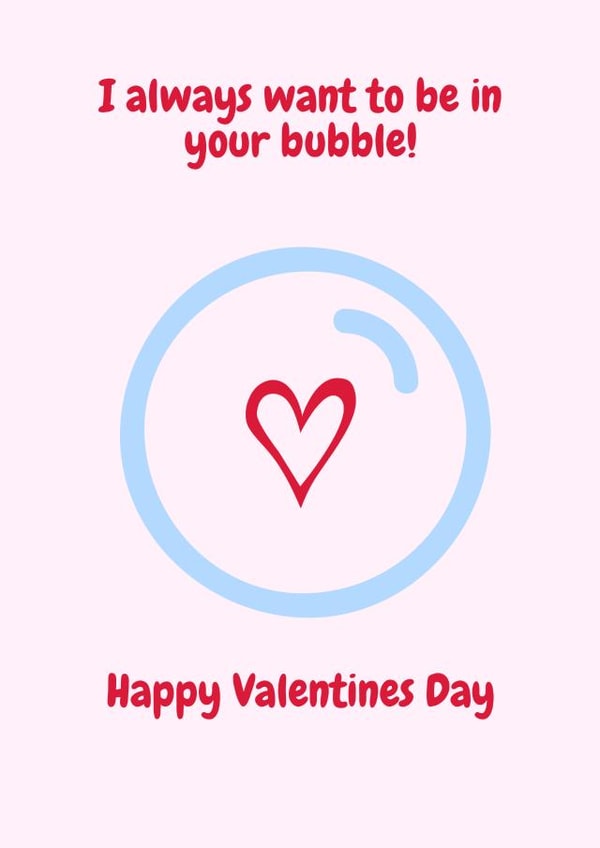 bubble heart Valentines Day Card 40752 created by @Payne Designs
