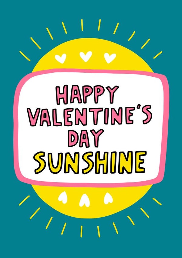Happy Valentine's Day Sunshine Card created by Angela Chick