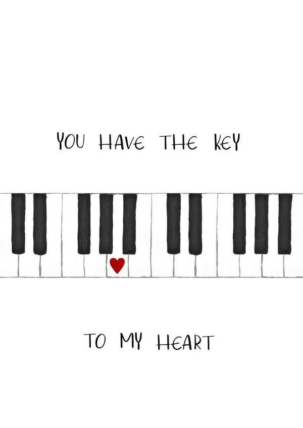 key heart Anniversary Card 18724 created by Emily Hunter