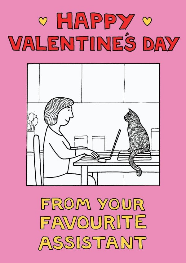 from the cat cat Valentines Day Card 1830 created by On The Prowl Cat Cartoons