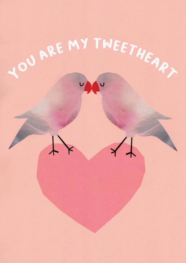 tweetheart pun Valentines Day Card 17033 created by Christine Hooper