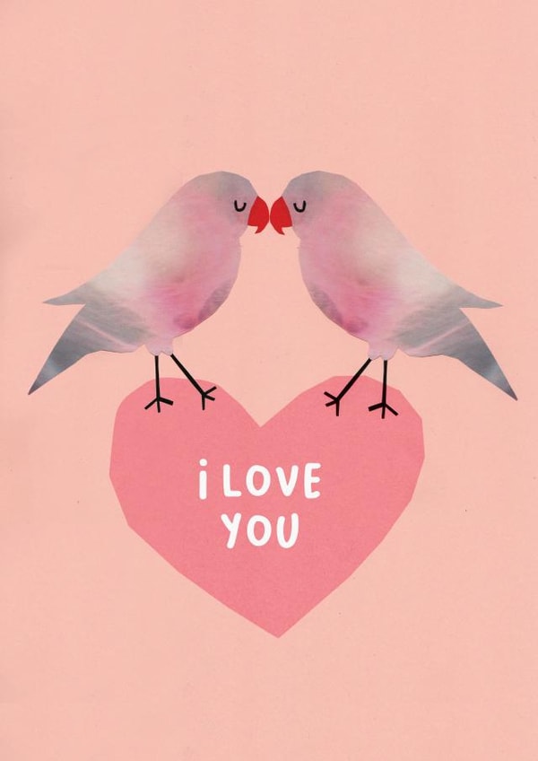 i love you birds Valentines Day Card 17036 created by Christine Hooper