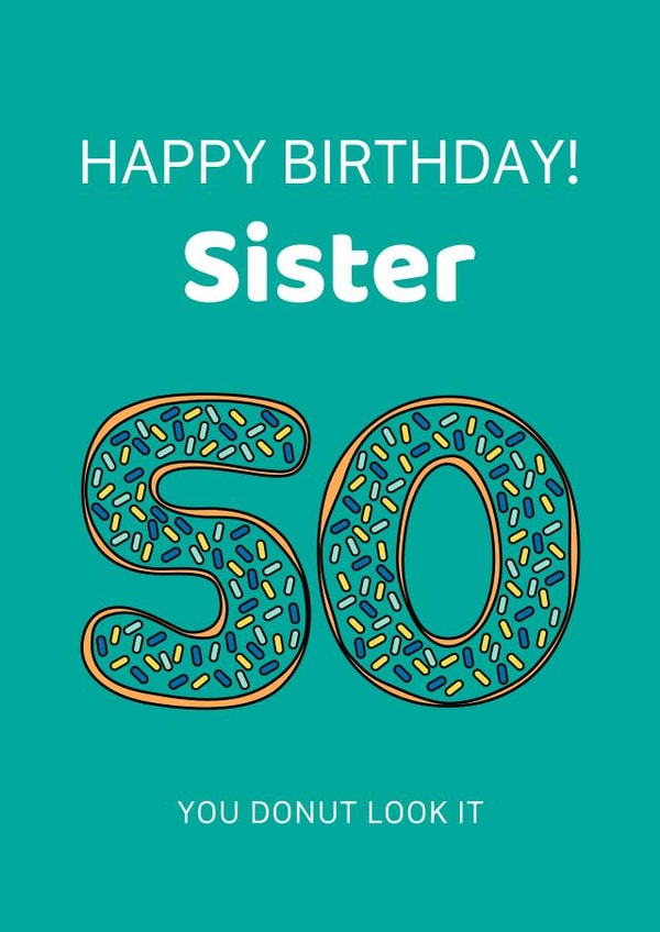 food donut Birthday Card 19514 created by Karen Illustrates