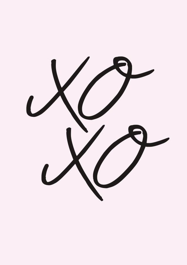 xo xoxo Valentines Day Card 46602 created by ER