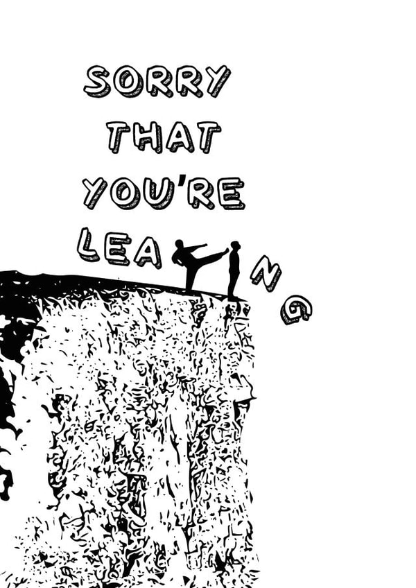sorry Karate Leaving Card 19805 created by Dead Punny