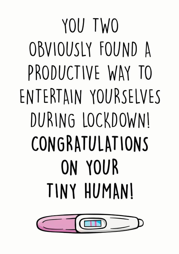 two couple New Baby Card 13953 created by Smudge & Splash