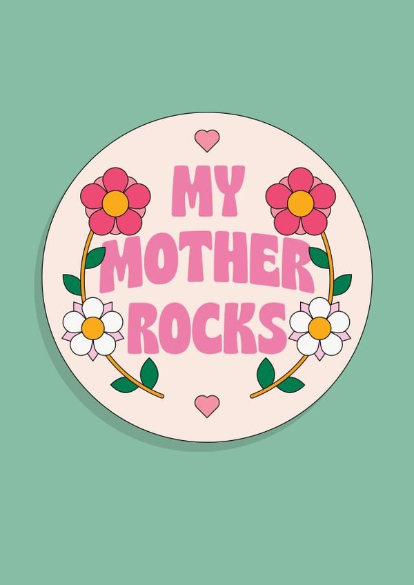 mother rocks Mothers Day Card 46596 created by Az Pishneshin