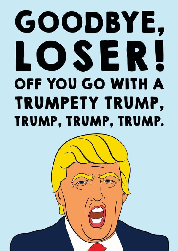 trump politics Good Luck Card 13954 created by Smudge & Splash