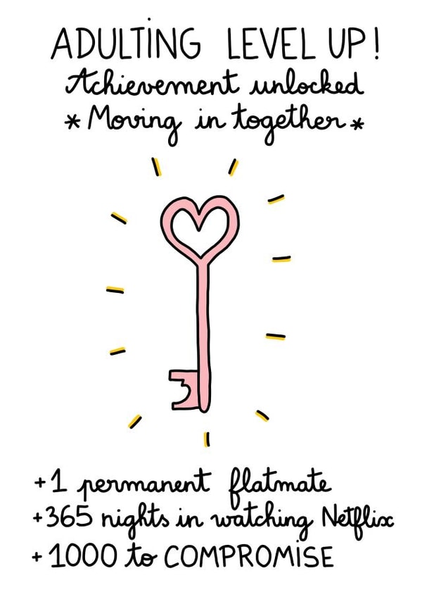 Moving in Together New Home Card created by FROGGIE & ROSBIF