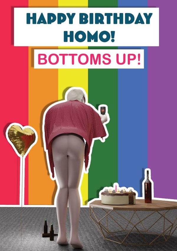 happy birthday homo birthday Card 39709 created by Twisted Thoughts