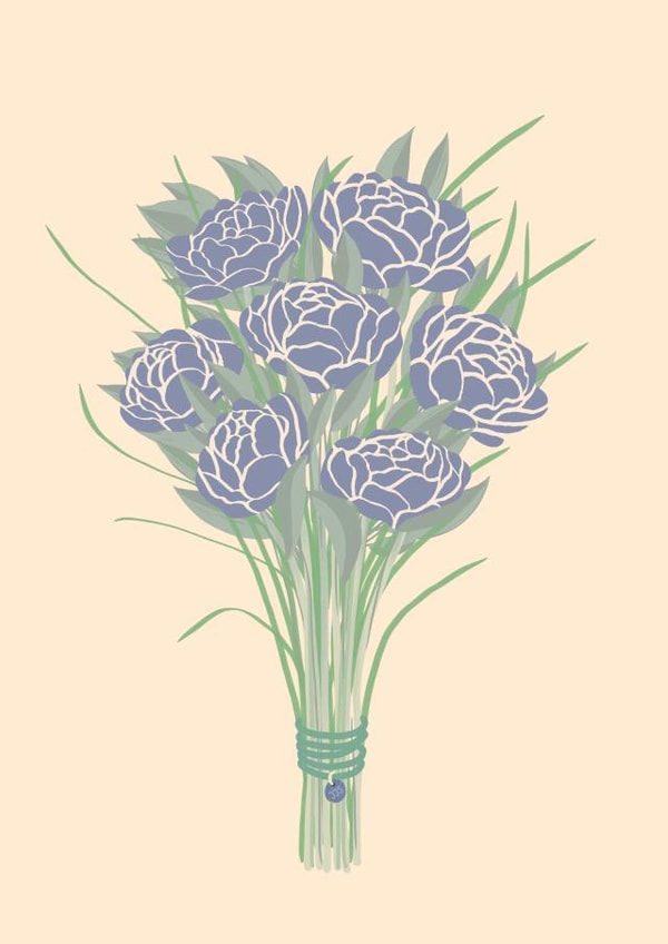 Flower card created by JeJu Studio