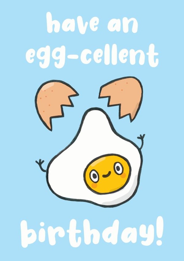egg yolk Birthday Card 10004 created by Sarah-Anne Brown