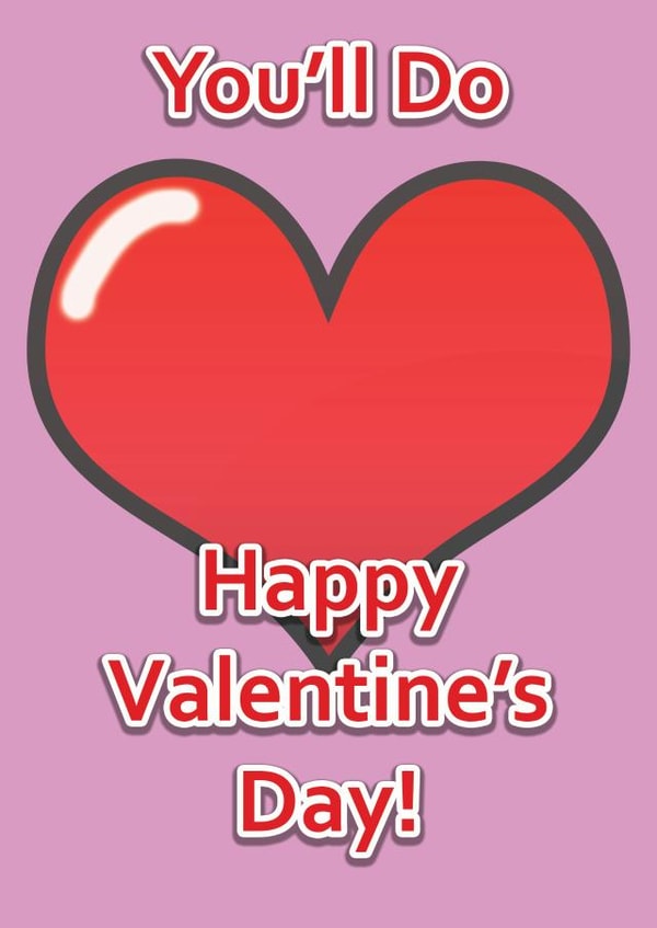 heart happy Valentines Day Card 46610 created by Tom's Cards