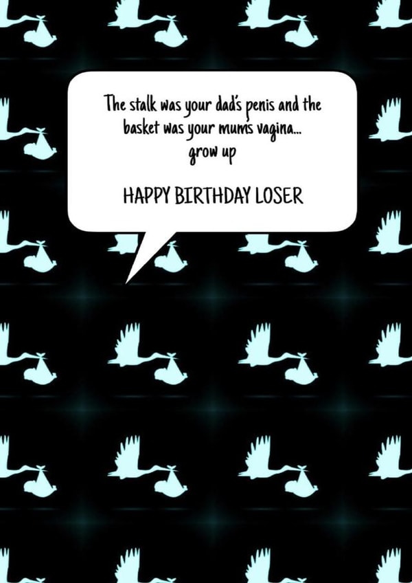 dads penis Birthday Card 46640 created by Chuckles