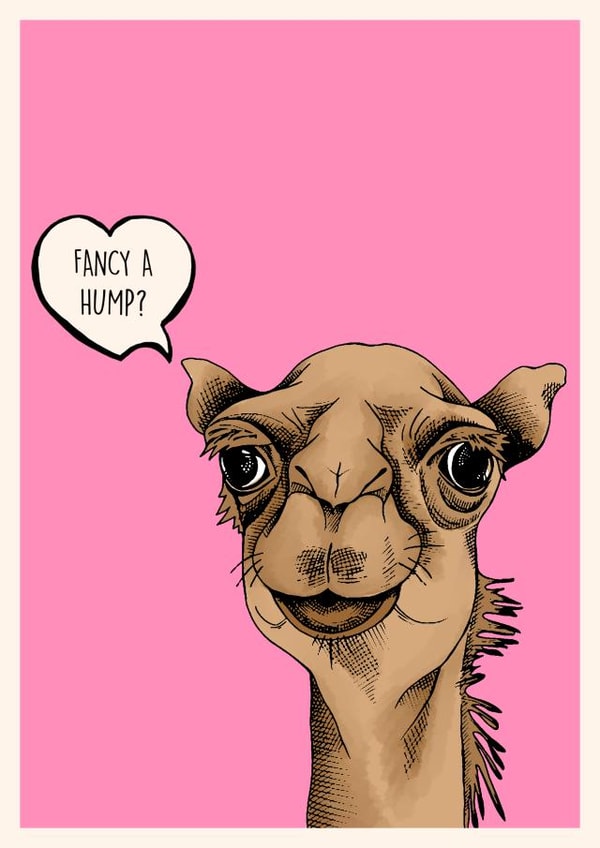 camell fancy Valentines Day Card 45898 created by Poppy & Mabel 