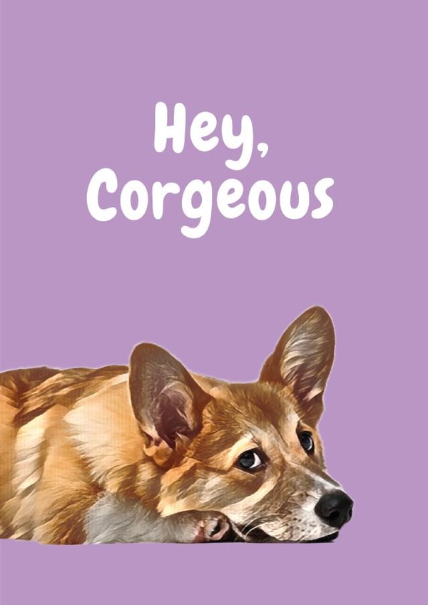 hey dog Valentines Day Card 20656 created by Studio Woof
