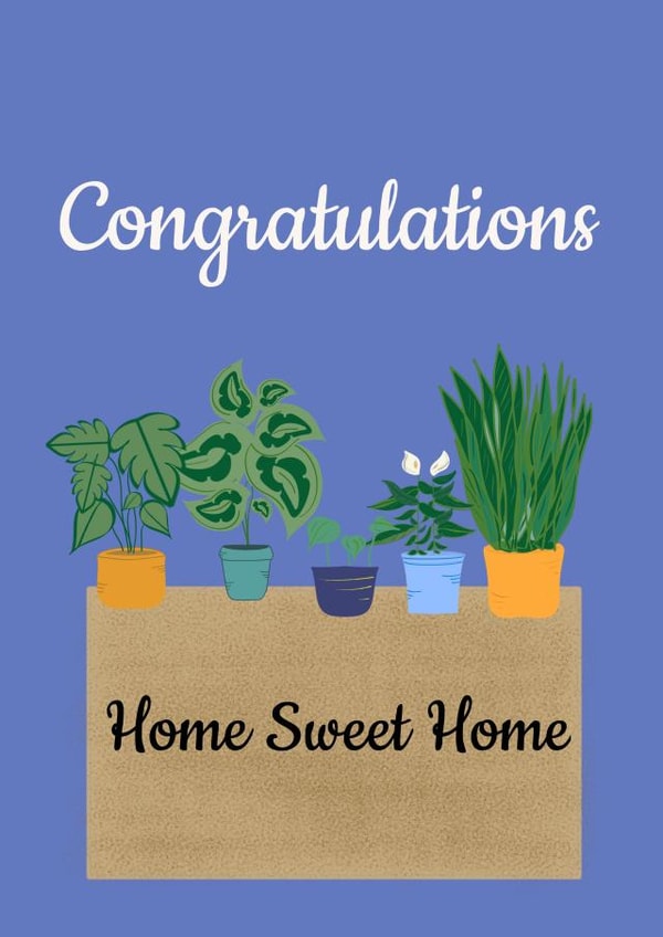 congrats home sweet home New Home Card 18684 created by AM Designs