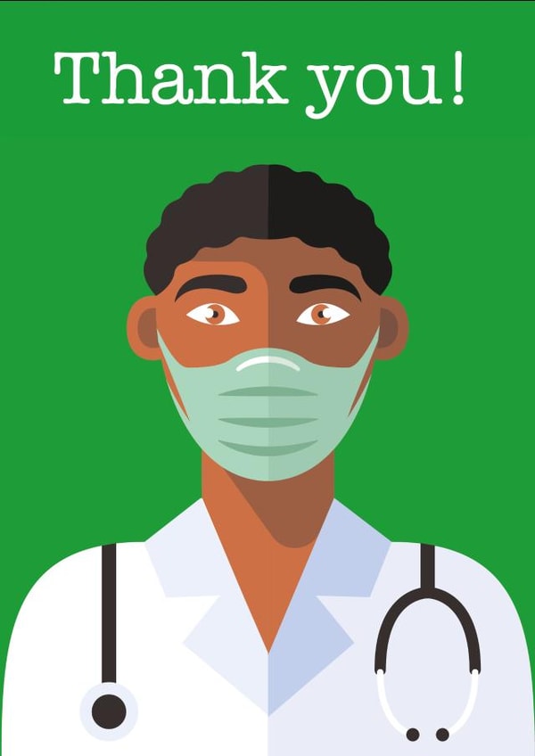 NHS Dr Thank You Card 39604 created by David Cockburn Designs