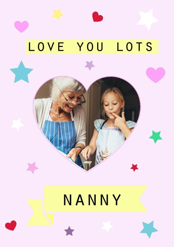 nanny nan Mothers Day Personalised Photo Card 12178 created by Marie Goodchild