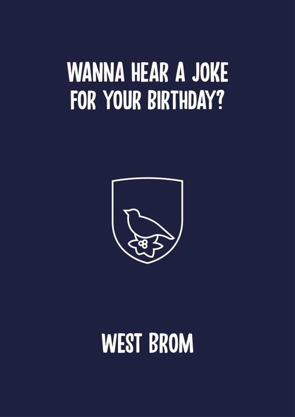 west brom Birthday Card 11734 created by Rishi