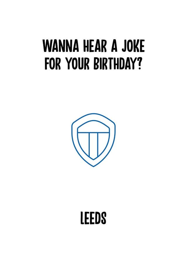 leeds football Birthday Card 11735 created by Rishi