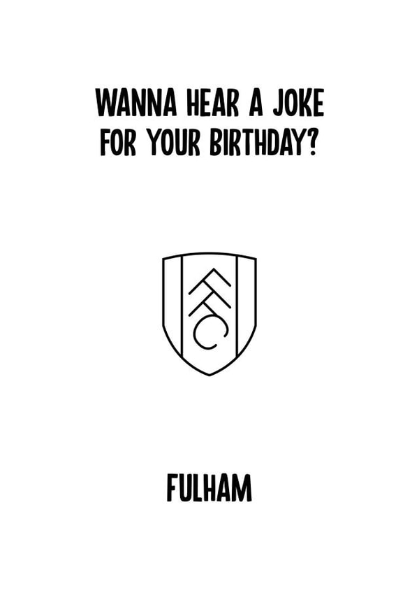 fulham football Birthday Card 11736 created by Rishi