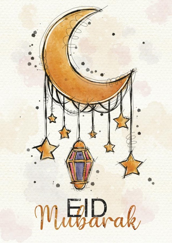 Eid Mubarak Ramadan Kareem Card created by Catherine Bancroft