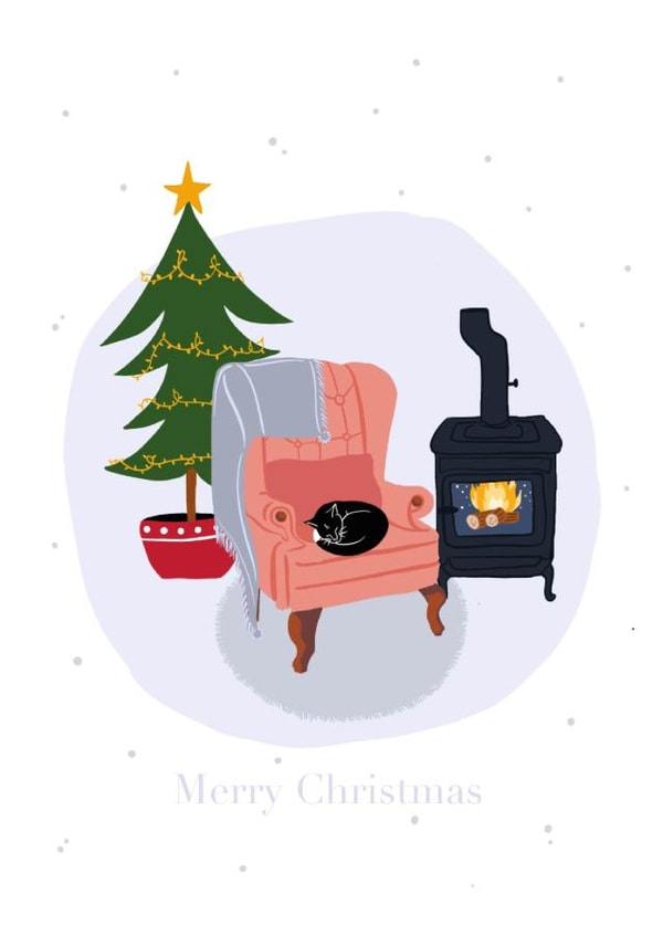 card pack traditional Christmas Card 14613 created by Letter V Prints