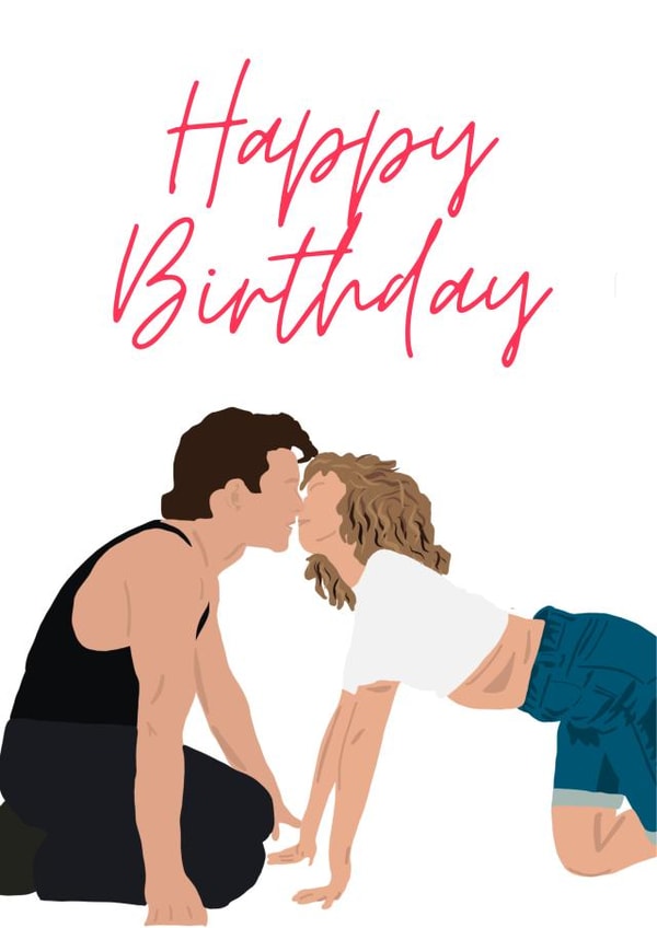 dirty dancing johnny  Birthday Card 13409 created by Swisa Creates