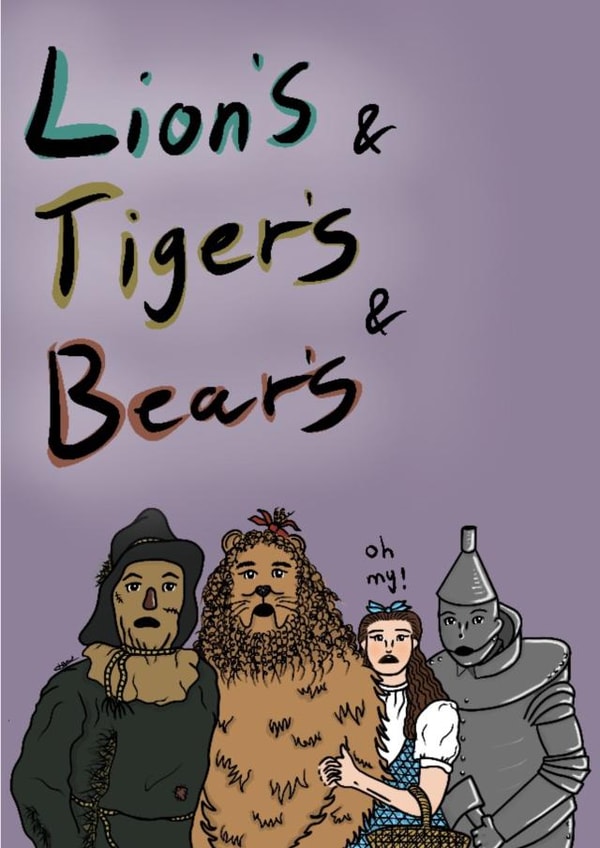 #wizardofoz #lionstigersbears  Card 42854 created by Jenny’s A&D Art