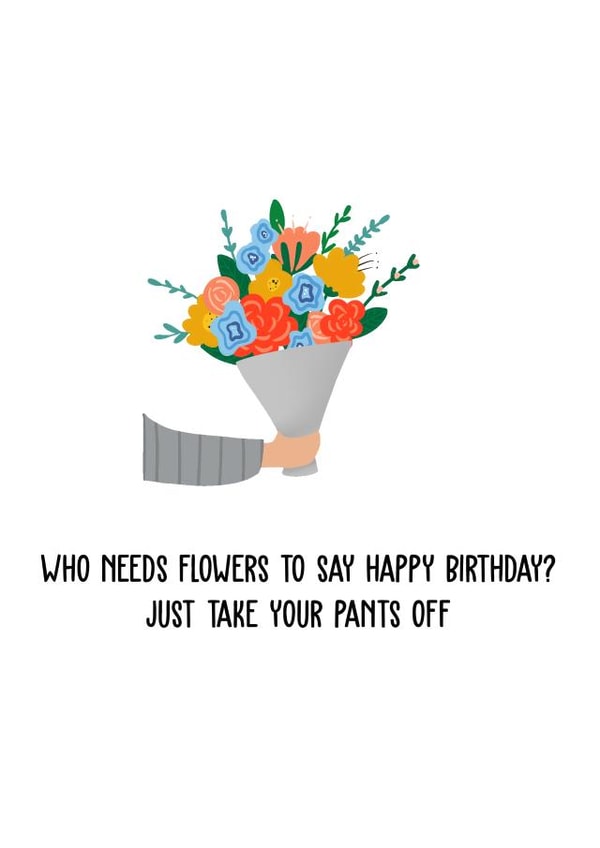 bouquet flowers Birthday Card 21099 created by Lana Walker