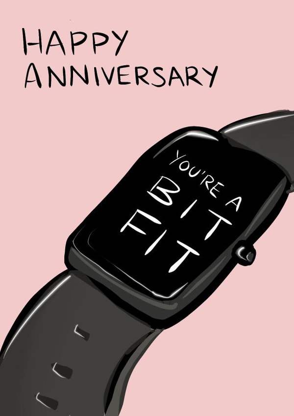 Fitbit Fit Anniversary Card 18184 created by Boy Oh Boy Designs