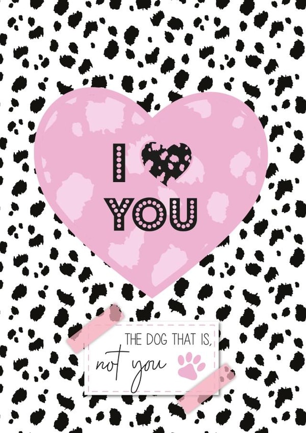 dalmation dog Valentines Day Card 41802 created by Diary of a Craft Girl