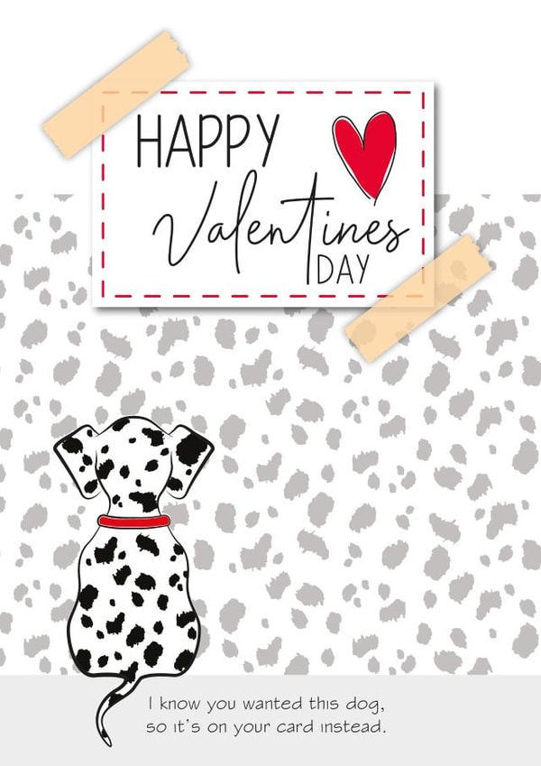 dog you wanted Valentines Day Card 41806 created by Diary of a Craft Girl