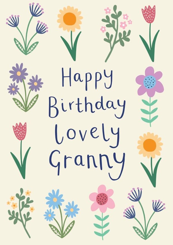 Floral Granny Birthday Card created by Sarah Catherine